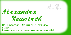 alexandra neuwirth business card